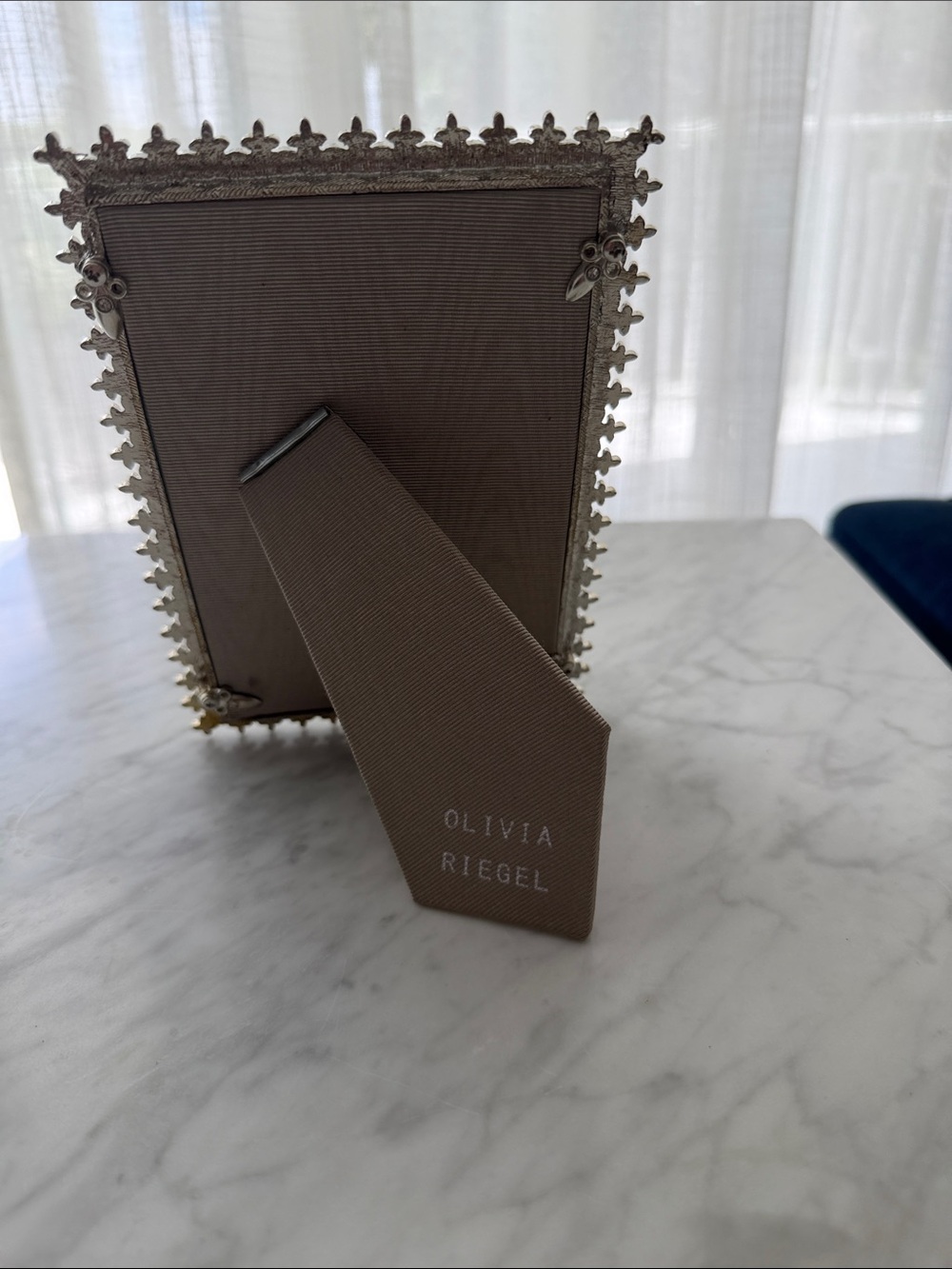 Olivia Riegel Pearl and Gold Decorative Picture Frame - Picture 3 of 3